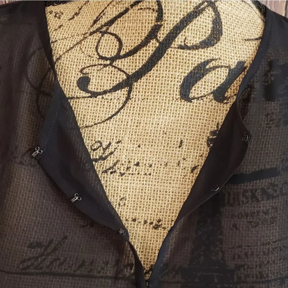 Tory Burch Flowy Sheer Top